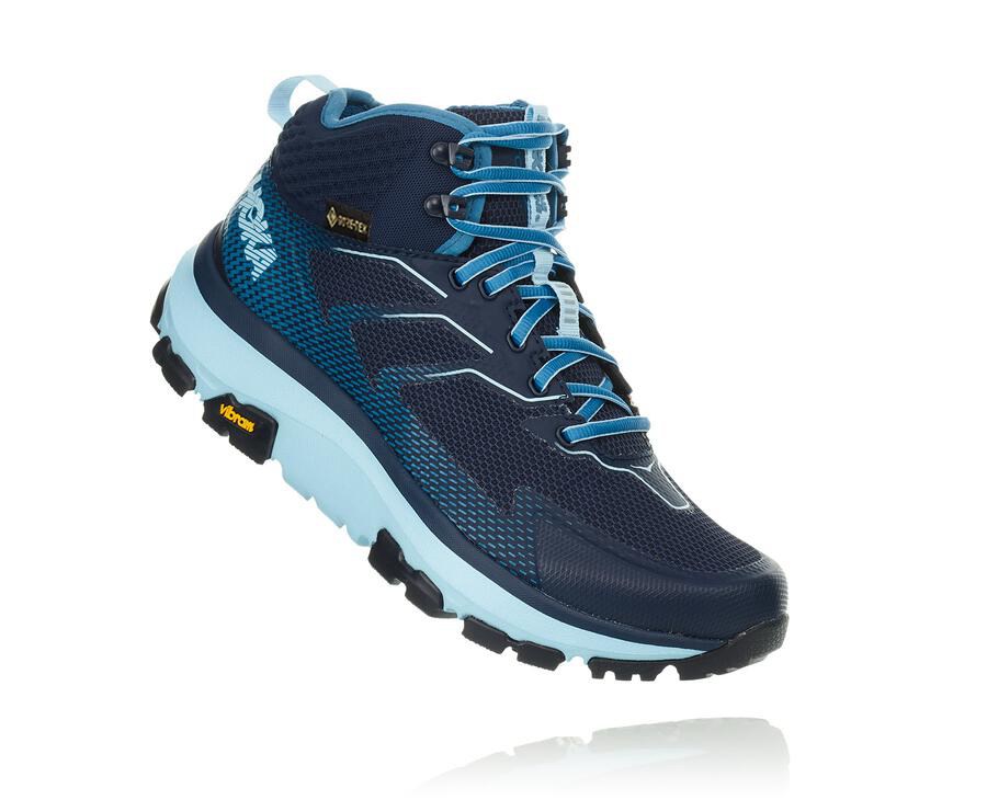 Hoka One One Toa Gore-Tex - Women's Hiking Boots - Blue - UK 953UNVRYG